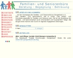 Bildschirmfoto der Familien- und Seniorenbüro Gengenbach Webseite